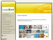 Tablet Screenshot of made4aid.org